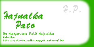 hajnalka pato business card